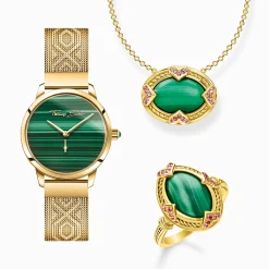 Discount Damenuhr Garden Spirit Malachit gold Damen Uhren|Damenuhren